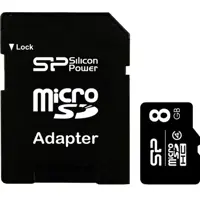 Картка пам`яті SILICON POWER microSDHC 8 GB Class 4 без адаптеру